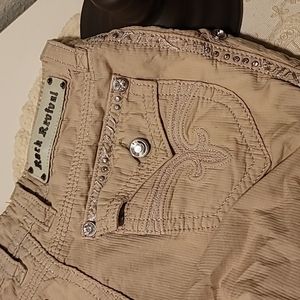Rock Revival Khaki Crop